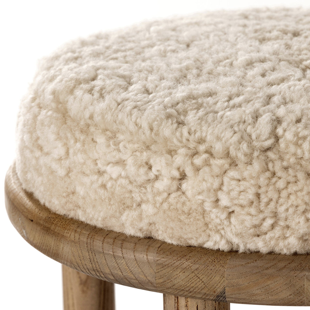 Saldino Counter Stool - Beige Shearling