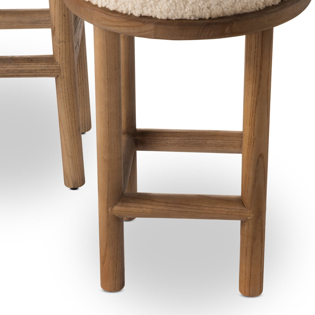 Saldino Counter Stool - Beige Shearling