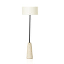 Wren Floor Lamp - Reactive White Glaze