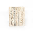 Stepped Bookends - White Travertine