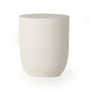 Basil Outdoor Drink Table - Matte White Cast Aluminum
