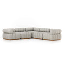 Roma Outdoor 5-Piece Sectional - Faye Ash