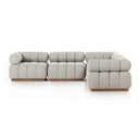 Roma Outdoor 5-Piece Sectional - Faye Ash