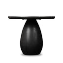 Merla Wood End Table-Tall - Black Wash Ash Veneer