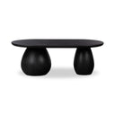 Merla Wood Coffee Table - Black Wash Ash Veneer