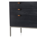 Trey Large Nightstand - Black Wash Poplar