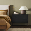 Trey Large Nightstand - Black Wash Poplar