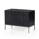 Trey Large Nightstand - Black Wash Poplar