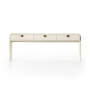 Cressida Console Table - Ivory Painted Linen