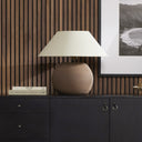 Honus Table Lamp - Dark Sand Porcelain Ceramic