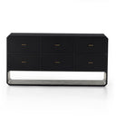 Caspian 6 Drawer Dresser - Black Ash