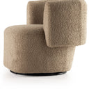 Tybalt Swivel Chair - Sheepskin Camel