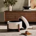 Esben Storage Ottoman-25" - Sattley Fog