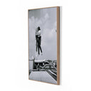 Head In The Clouds by Getty Images - Vertical Grain White Oak Floater