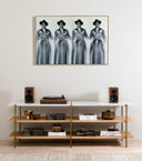 Ronald Reagans by Getty Images - Vertical Grain White Oak Floater