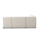 Augustine Dining Banquette, L-Shape - Capri Oatmeal