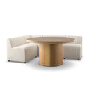 Augustine Dining Banquette, L-Shape - Capri Oatmeal