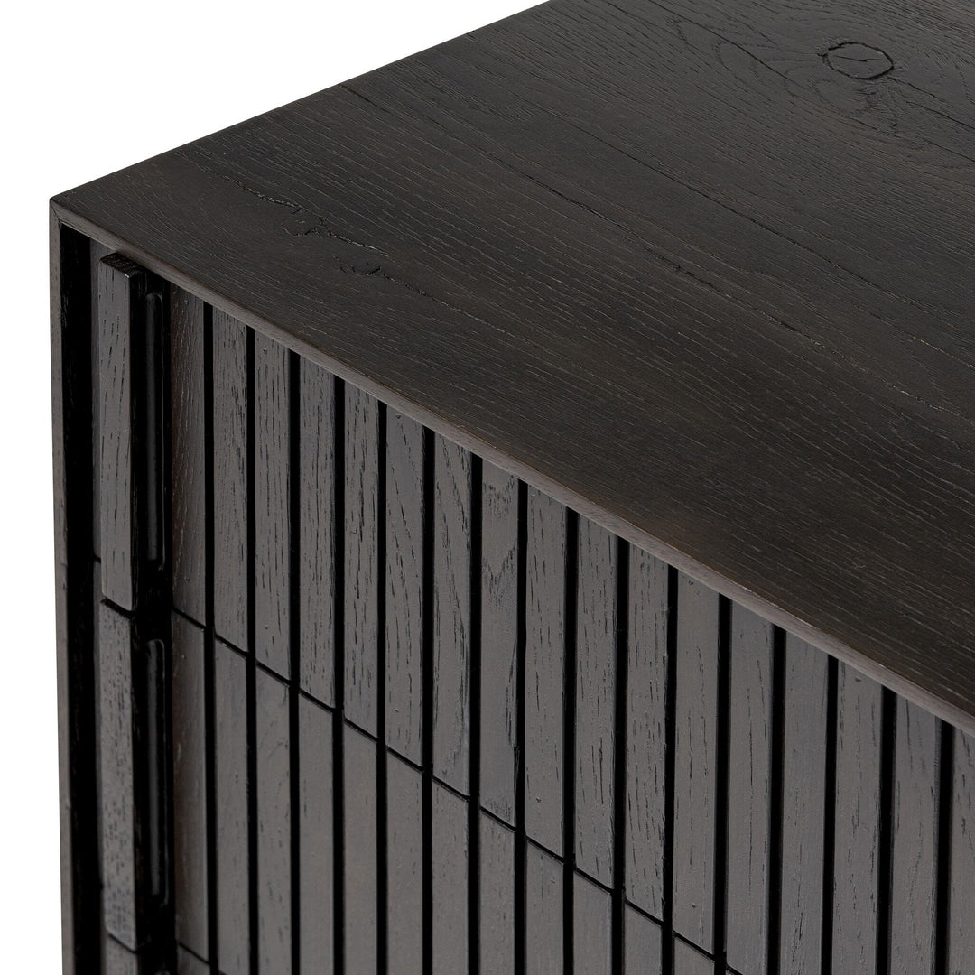 Leo Nightstand - Smoked Black Veneer