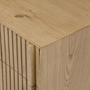Leo Nightstand - Rustic Light Natural Oak Veneer