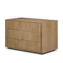 Leo Nightstand - Rustic Light Natural Oak Veneer