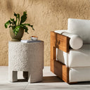 Kember Outdoor End Table - Matte Stone