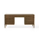 Toulouse Executive Desk - Toasted Oak Veneer