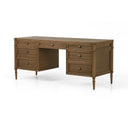 Toulouse Executive Desk - Toasted Oak Veneer