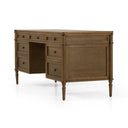 Toulouse Executive Desk - Toasted Oak Veneer