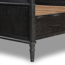 Toulouse Bed - Distressed Black | King