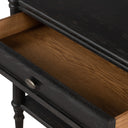 Toulouse Nightstand - Distressed Black Oak