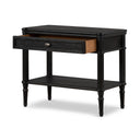 Toulouse Nightstand - Distressed Black Oak