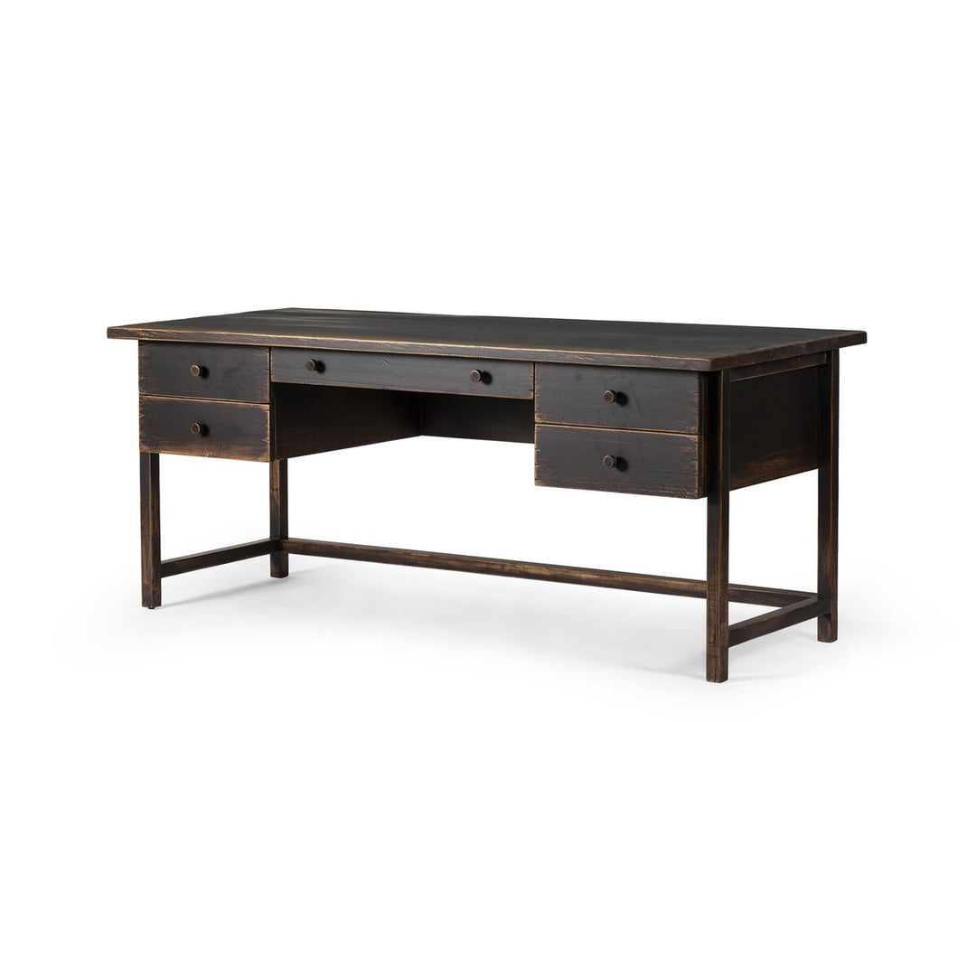 Reign Desk | Distressed Walnut