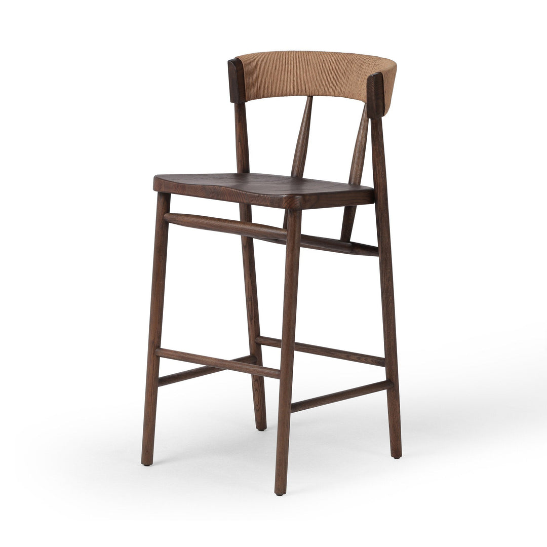 Buxton Bar Stool - Natural Paper Rush