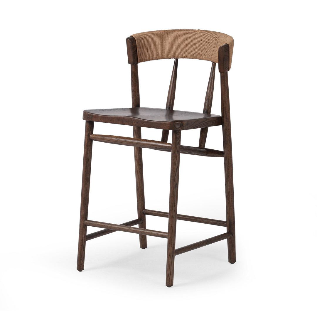 Buxton Counter Stool - Natural Paper Rush
