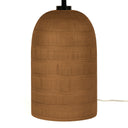 Brynner Table Lamp - Etched Amber Glass