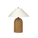Brynner Table Lamp - Etched Amber Glass
