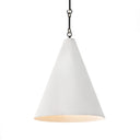 Grazia Pendant - Matte White Plaster