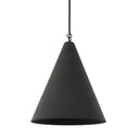 Grazia Pendant - Matte Black Plaster