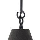 Grazia Pendant - Matte Black Plaster