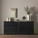Millie 6 Drawer Dresser - Drifted Matte Black Veneer