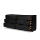 Millie 6 Drawer Dresser - Drifted Matte Black Veneer