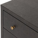 Fiona 6 Drawer Dresser - Black Raffia