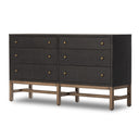 Fiona 6 Drawer Dresser - Black Raffia