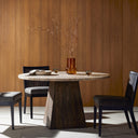 Brisa Round Dining Table 55" - Dune Onyx
