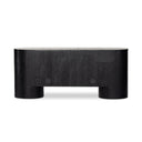 Giovani Media Console - Black Oak Veneer