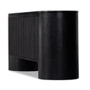 Giovani Media Console - Black Oak Veneer