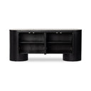 Giovani Media Console - Black Oak Veneer