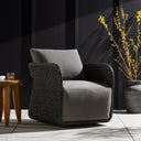 Geneva Outdoor Swivel Chair - Venao Charcoal