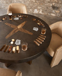 Poker Table - Aged Metal