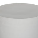 Javi Outdoor End Table - Matte White Cast Aluminum